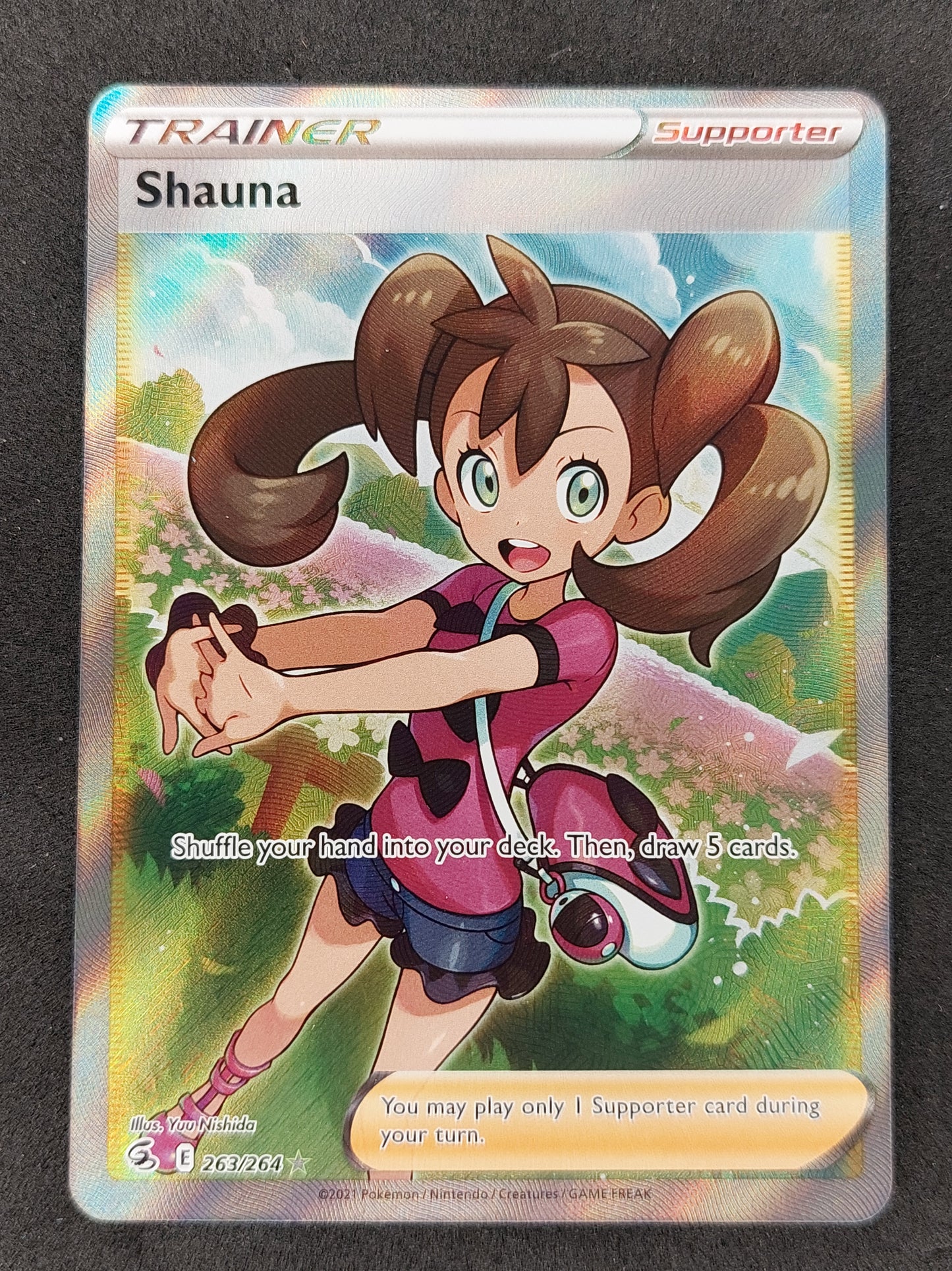 2021 Pokemon Fusion Strike 263/264 Trainer Shauna Full Art – Mint ...