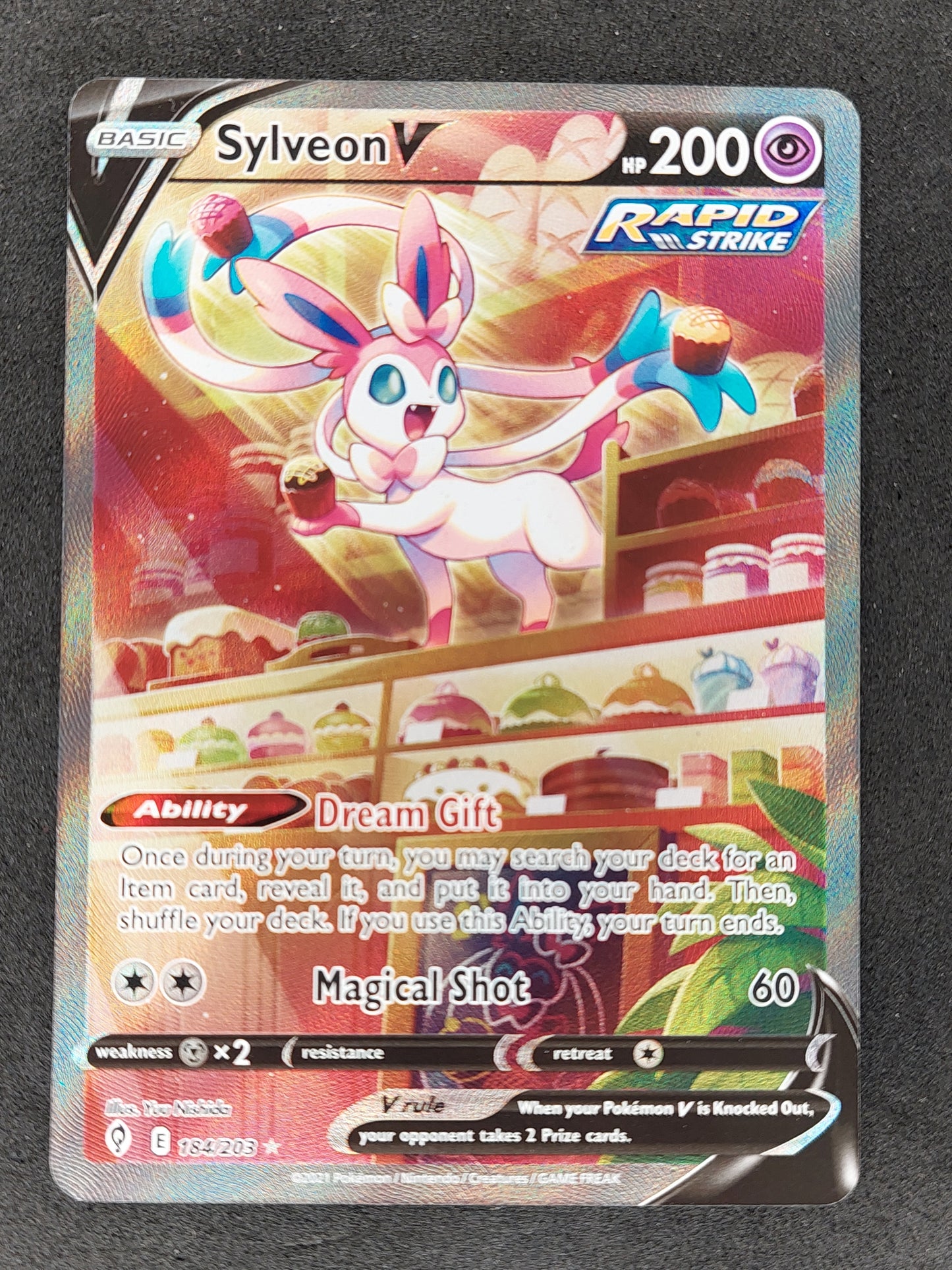 2021 Pokemon Tcg Evolving Skies 184 203 Sylveon V Full Art – Mint 