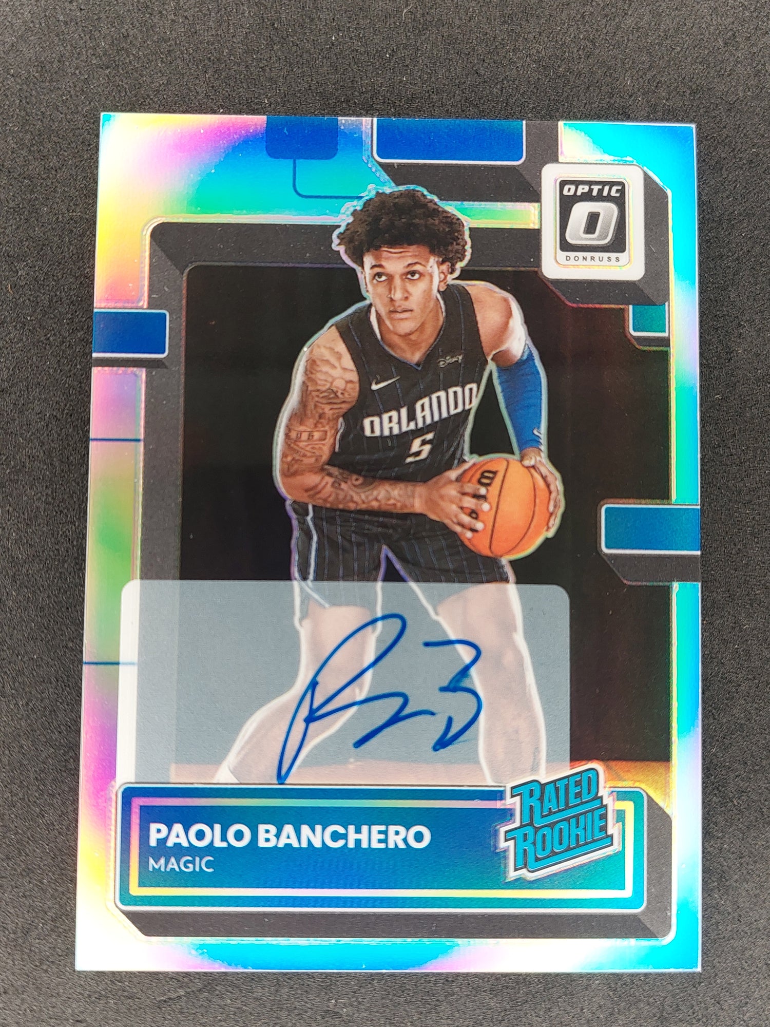 2022-23 Donruss Optic Paolo Banchero Rated Rookie Auto Silver