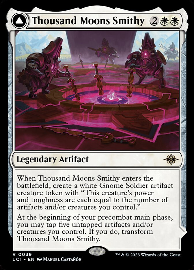 Thousand Moons Smithy // Barracks of the Thousand 39 (The Lost Caverns of Ixalan)  - Foil