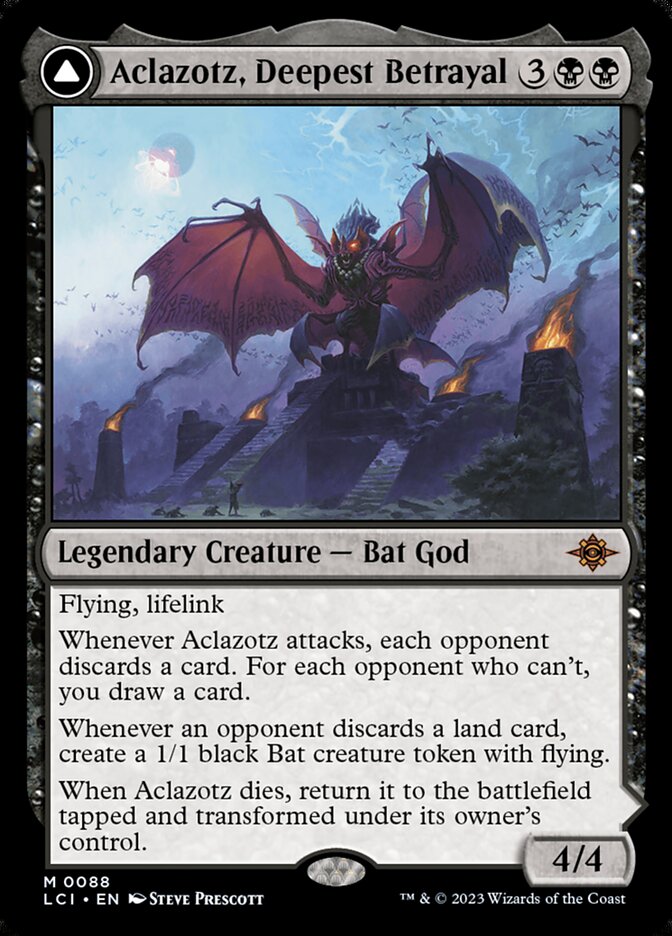 Aclazotz, Deepest Betrayal // Temple of the Dead 88 (The Lost Caverns of Ixalan) 