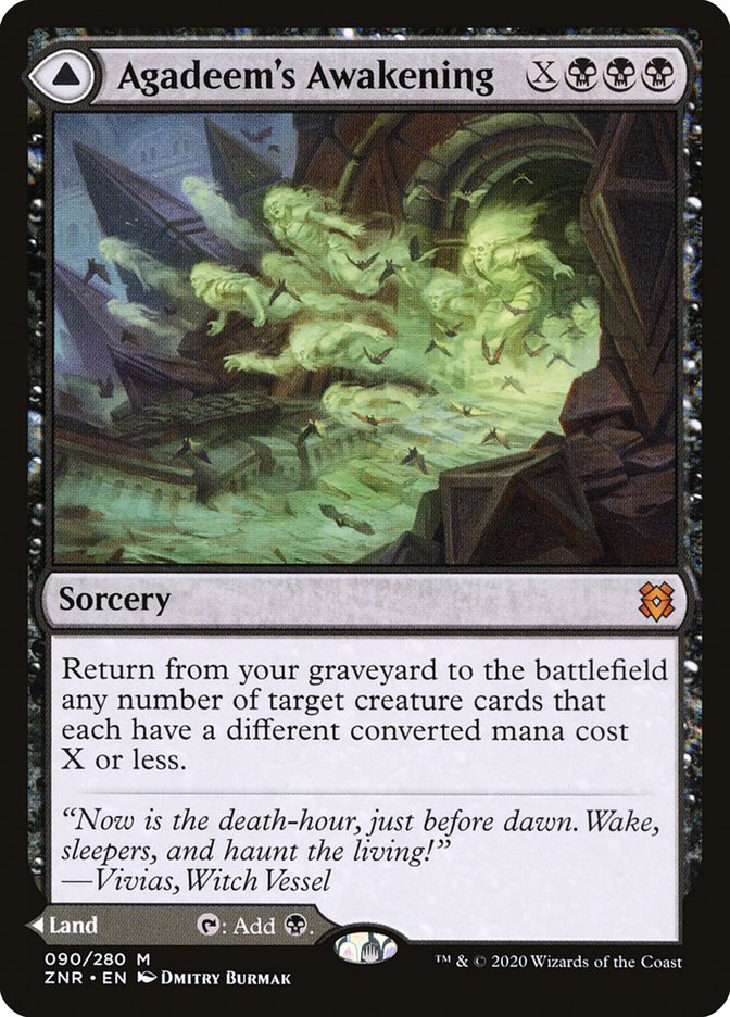 Agadeem's Awakening // Agadeem, the Undercrypt 90 (Zendikar Rising) 