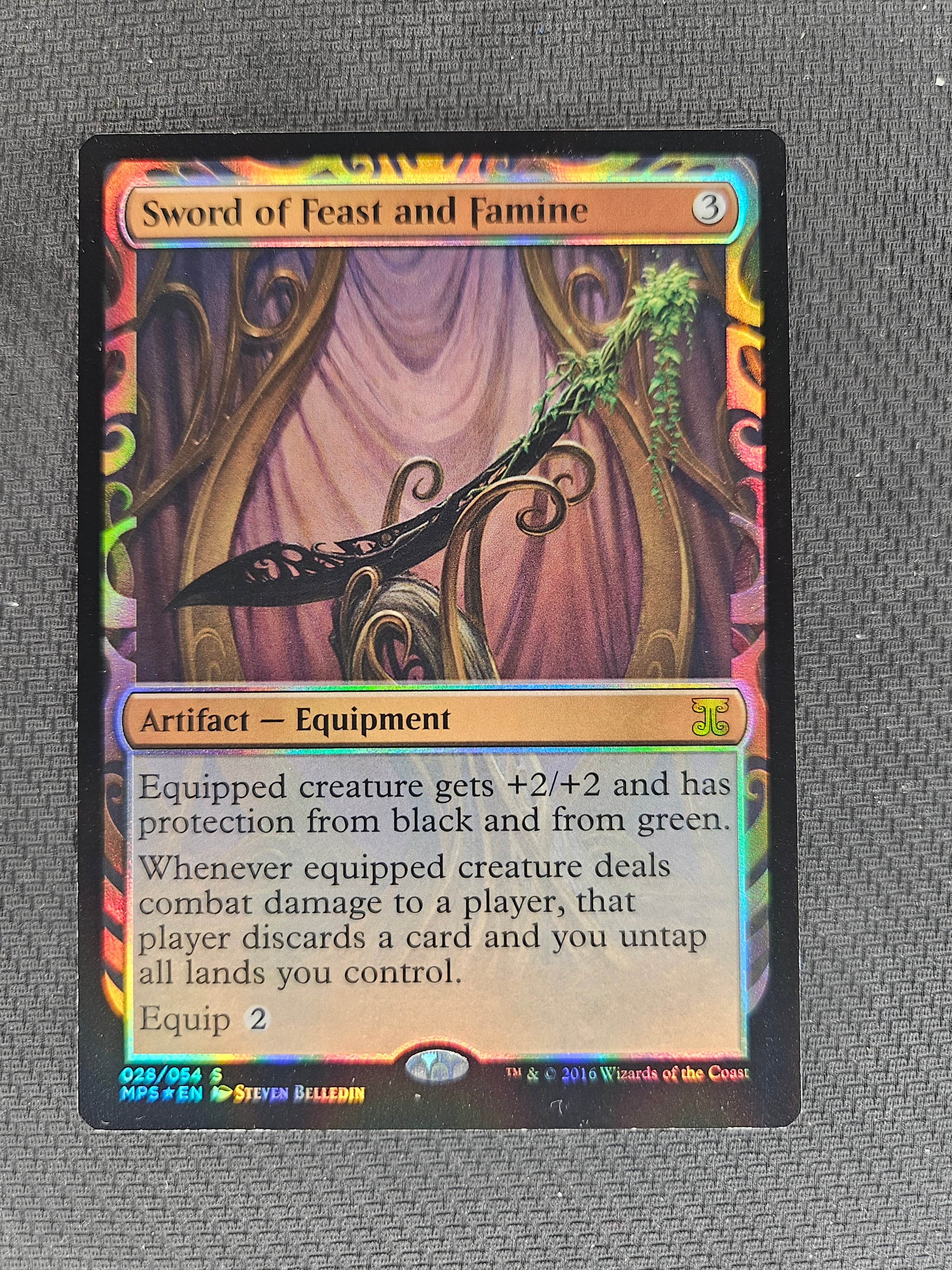 2016 MTG Magic Masterpiece Kaladesh Inventions 028/054 Sword of Feast 2016 MTG Magic Masterpiece Kaladesh Inventions 028/054 Sword of Feast