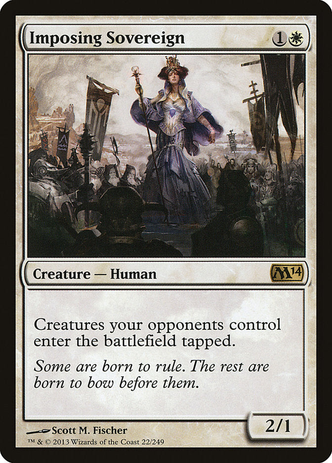 Imposing Sovereign 22/249 (Magic 2014 (M14)) 