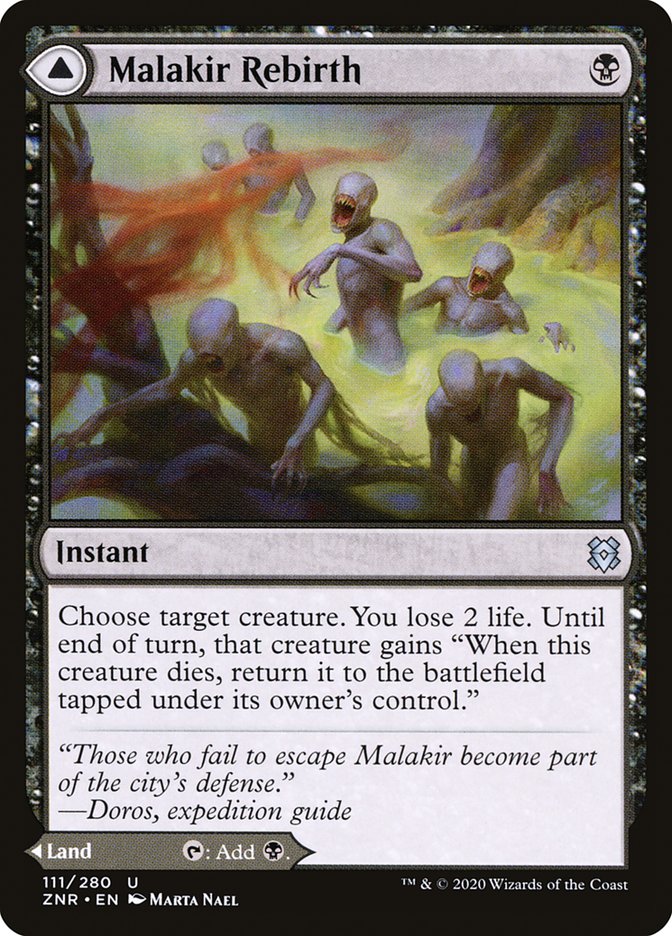 Malakir Rebirth // Malakir Mire 111 (Zendikar Rising) 