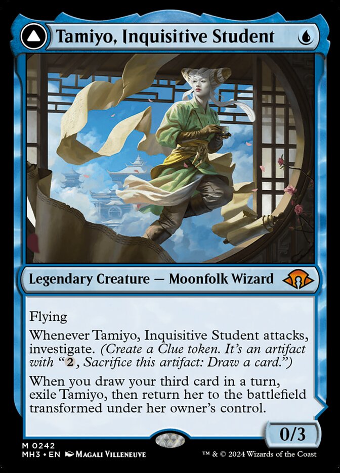 Tamiyo, Inquisitive Student // Tamiyo, Seasoned Scholar 242 (Modern Horizons 3) 