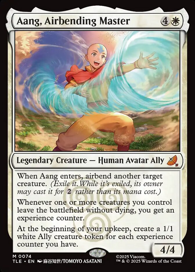 Aang, Airbending Master 74 (Avatar: The Last Airbender: Eternal-Legal)  - Foil
