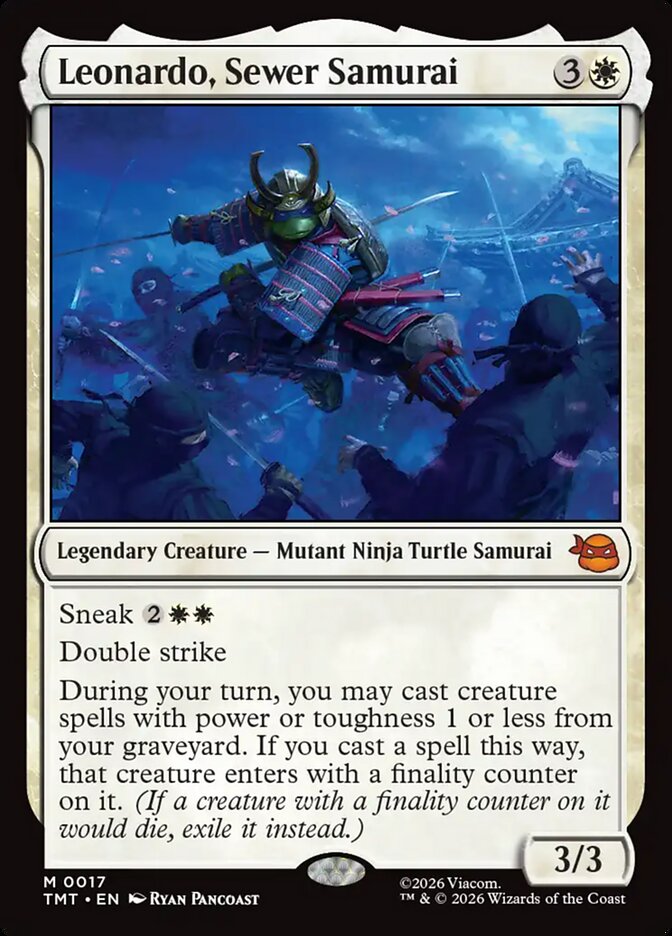 Leonardo Sewer Samurai 17 (Teenage Mutant Ninja Turtles)  - Foil