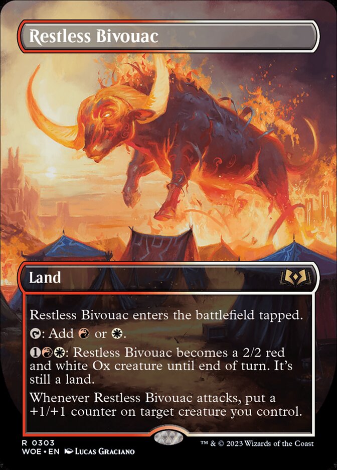 Restless Bivouac 303/276 (Wilds of Eldraine)  - Borderless Foil