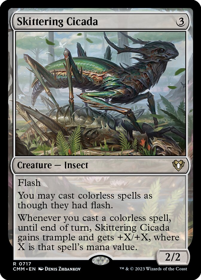 Skittering Cicada 717/451 (Commander Masters) 