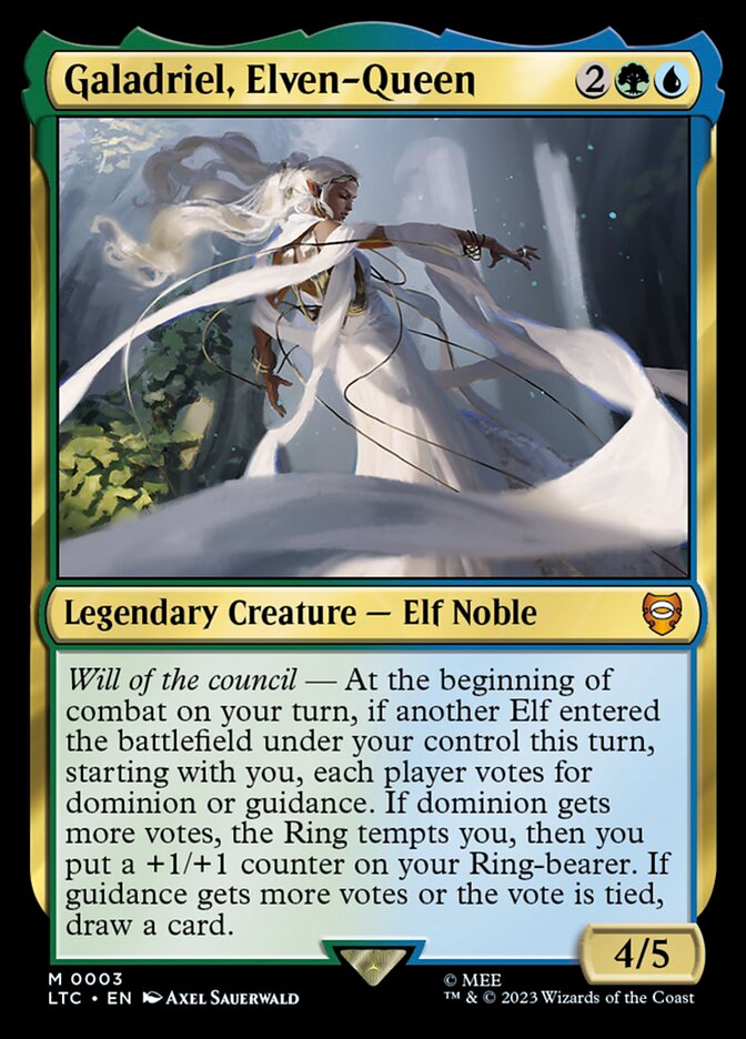Galadriel, Elven-Queen 3 (Commander: The Lord of the Rings: Tales of Middle-earth)  - Foil