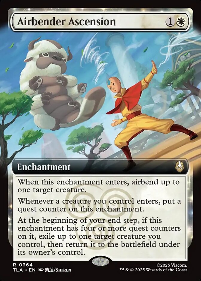 Airbender Ascension  364/286 (Avatar: The Last Airbender)  - Extended Art Foil