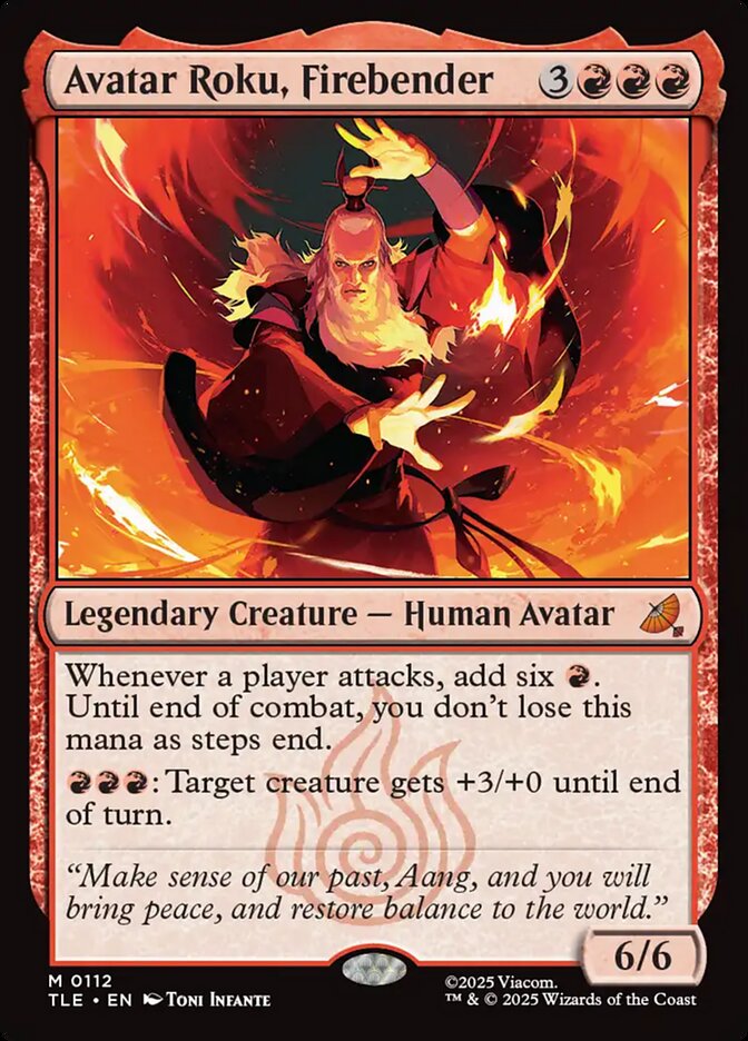Avatar Roku, Firebender 112 (Avatar: The Last Airbender: Eternal-Legal)  - Foil
