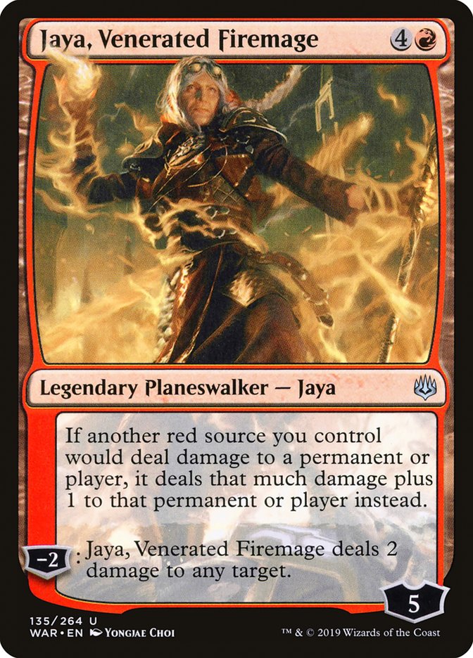 Jaya, Venerated Firemage 135/264 (War of the Spark) 