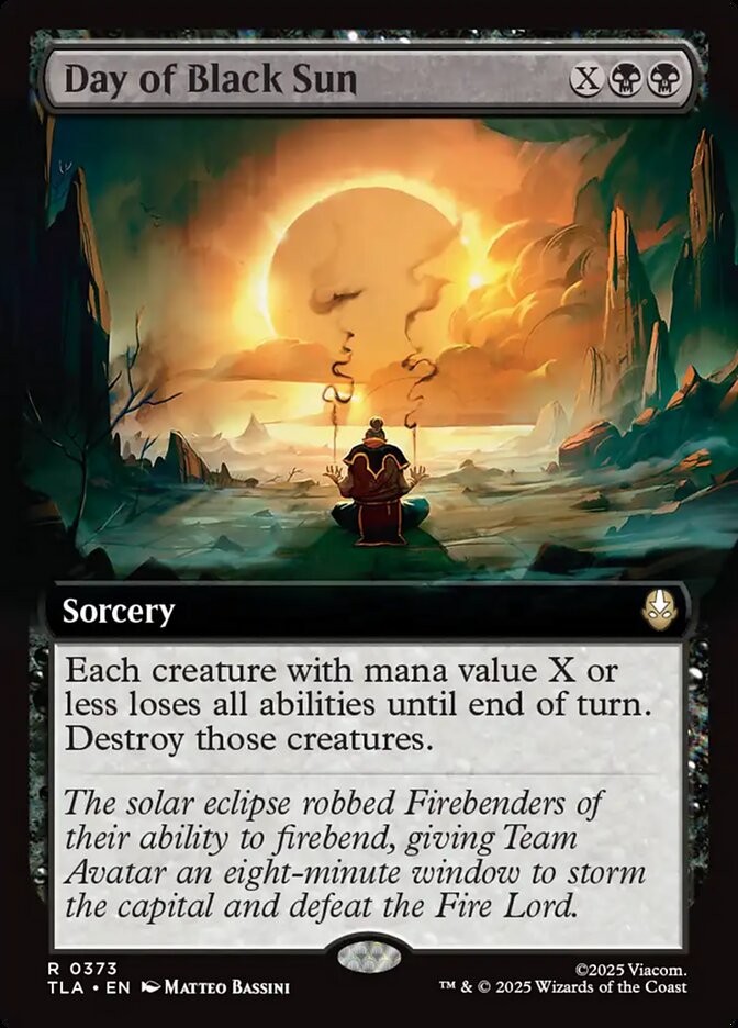 Day of Black Sun  373/286 (Avatar: The Last Airbender)  - Extended Art Foil