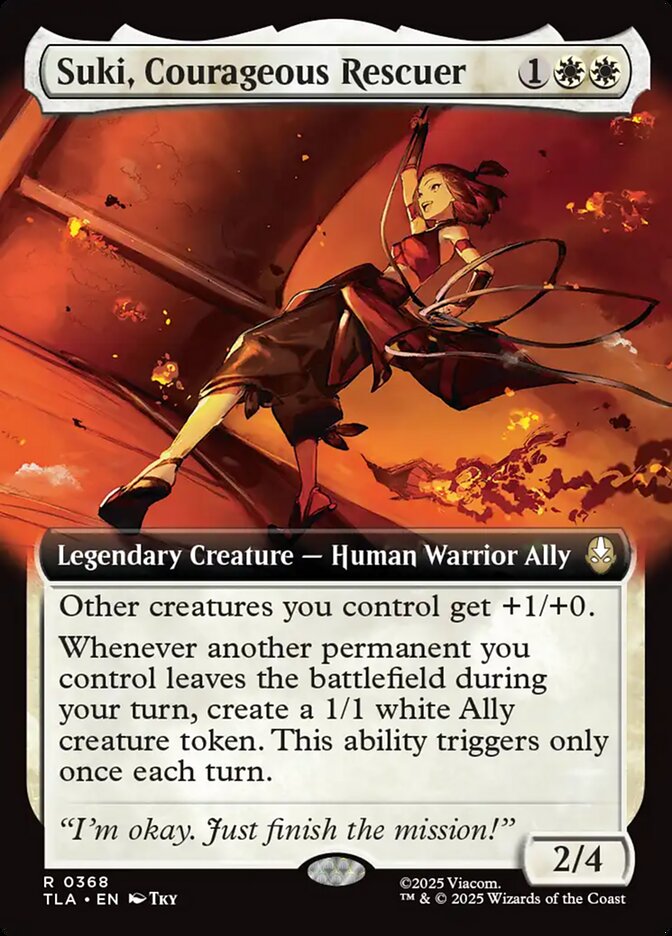 Suki, Courageous Rescuer 368/286 (Avatar: The Last Airbender)  - Extended Art Foil