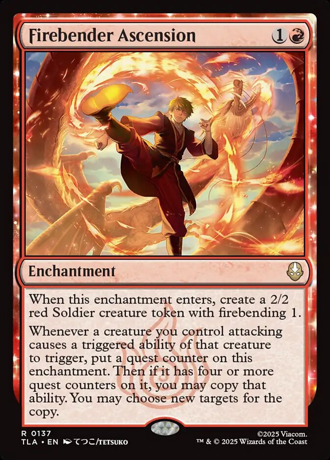Firebender Ascension 137 (Avatar: The Last Airbender)  - Foil