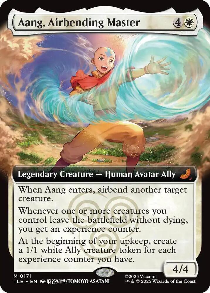 Aang, Airbending Master 171/317 (Avatar: The Last Airbender: Eternal-Legal)  - Extended Art Foil