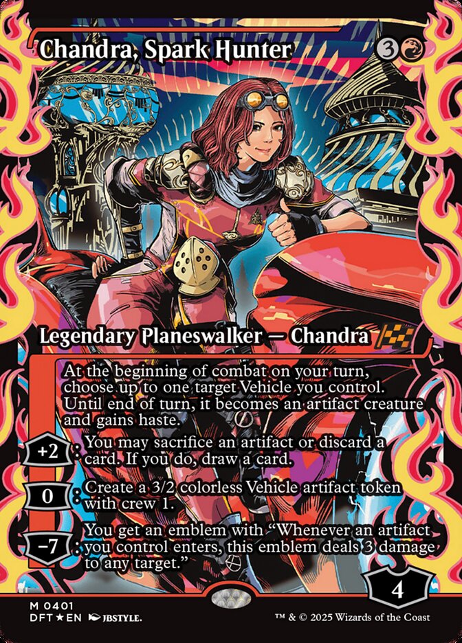 Chandra, Spark Hunter 401/291 (Aetherdrift)  - Showcase Foil