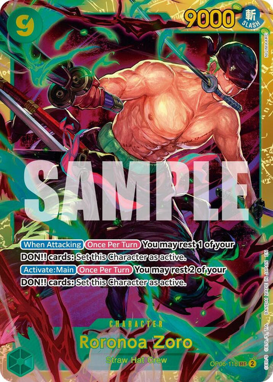 Roronoa Zoro (Reprint) OP06-118 (Premium Booster -The Best- Vol. 2) 