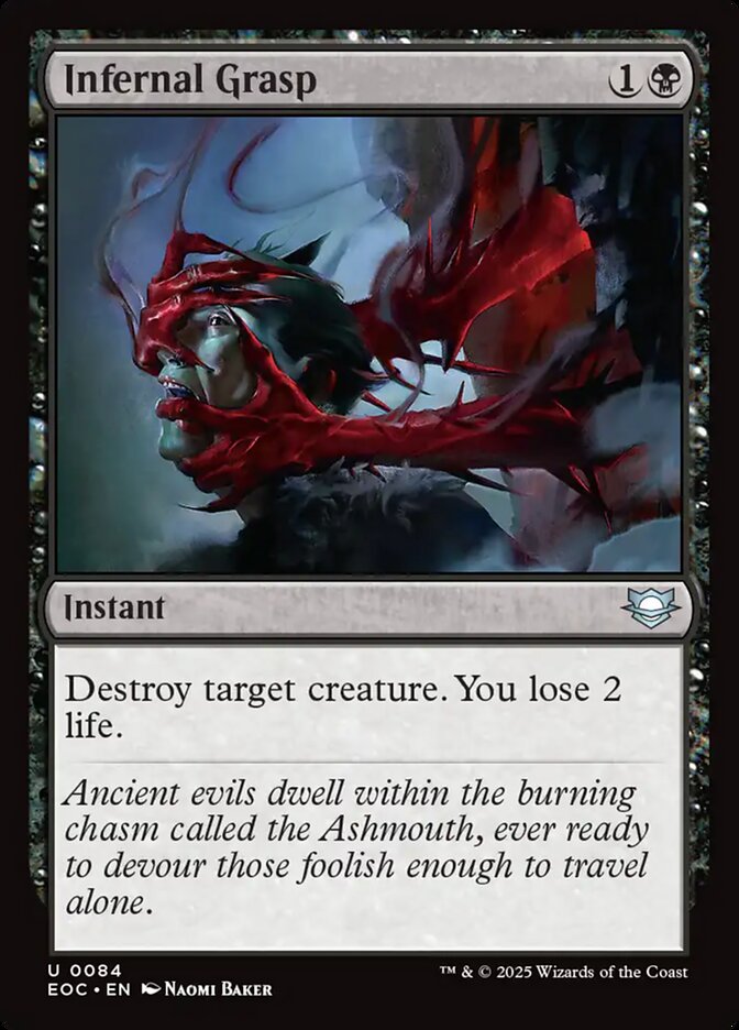 Infernal Grasp 84 (Commander: Edge of Eternities) 