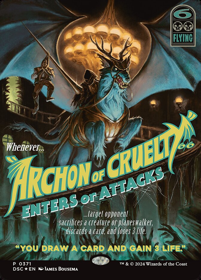 Archon of Cruelty 371 (Commander: Duskmourn: House of Horror)  - Showcase Foil