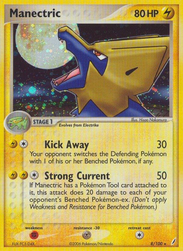Manectric 8/100 (Crystal Guardians)  - Holofoil