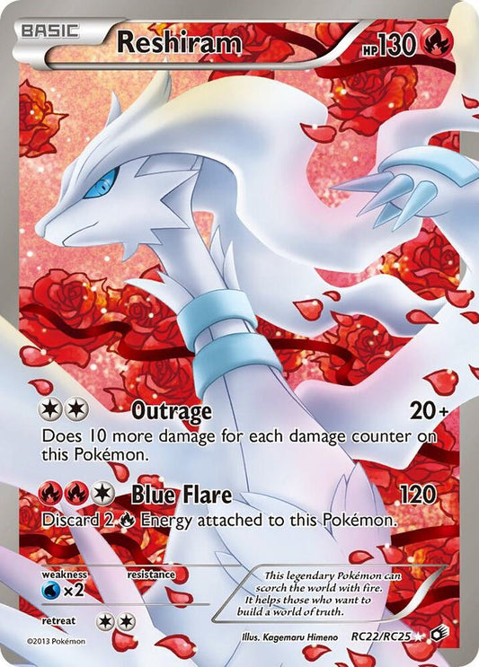 Reshiram RC22/RC25 (Legendary Treasures: Radiant Collection)  - Holofoil