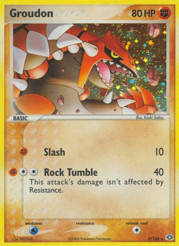 Groudon  5/106 (Emerald)  - Holofoil