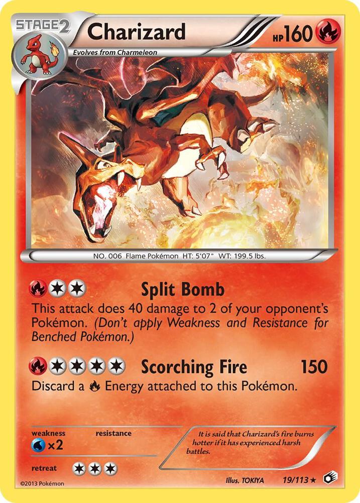 Charizard 19/113 (Legendary Treasures)  - Holofoil