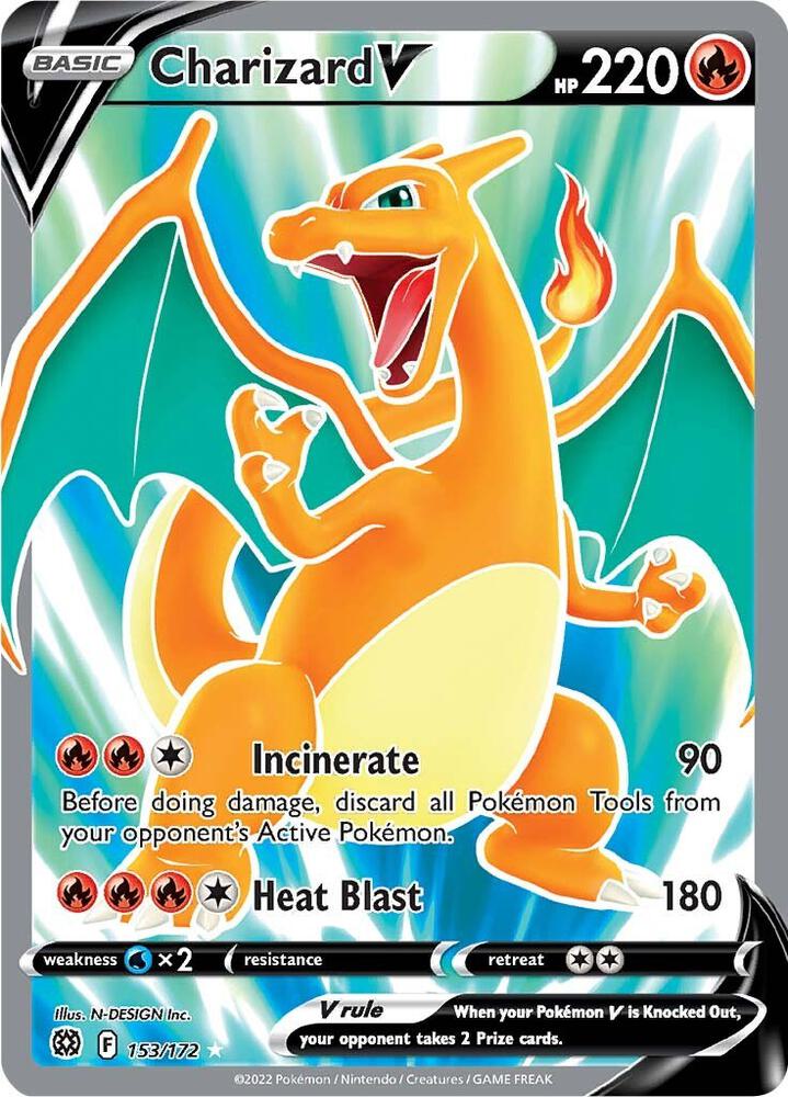 Charizard V 153/172 (SWSH09: Brilliant Stars)  - Holofoil