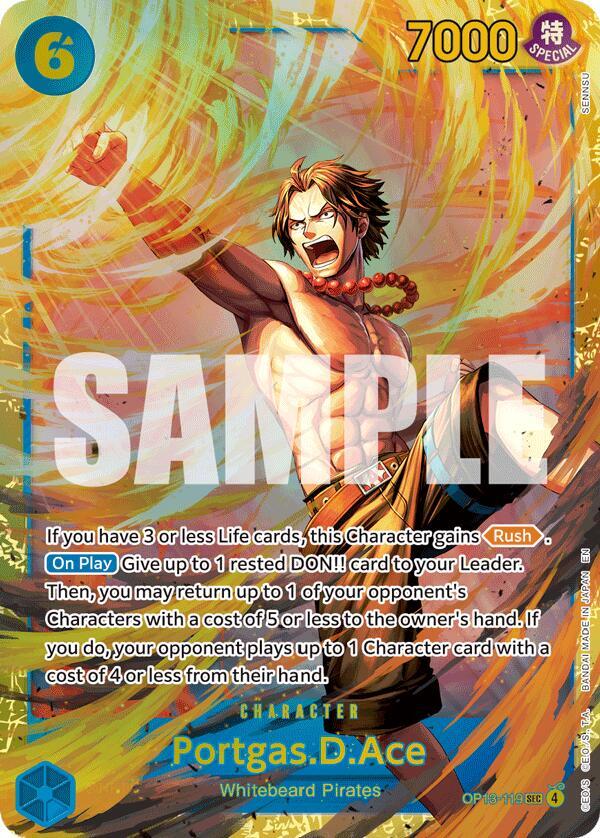 Portgas.D.Ace OP13-119 (Carrying On His Will)  - Foil