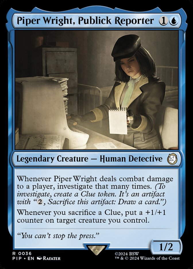 Piper Wright, Publick Reporter 36 (Universes Beyond: Fallout) 