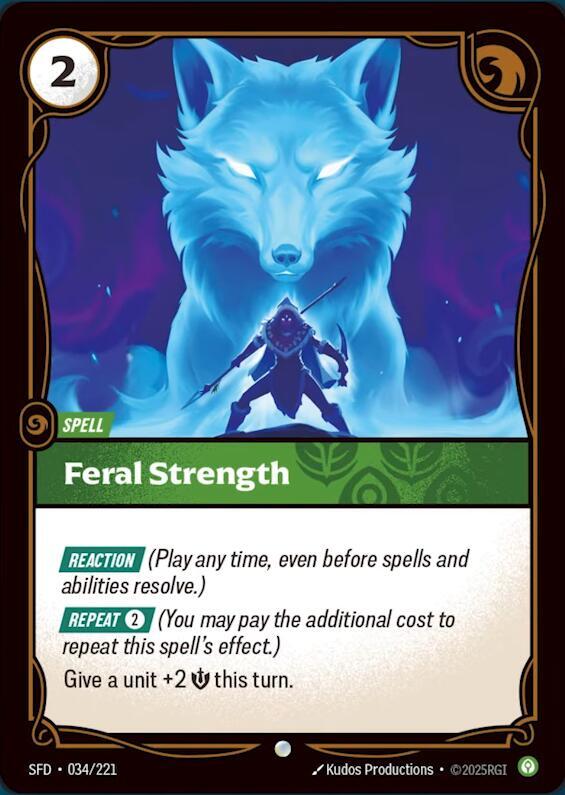 Feral Strength 34/221 (Spiritforged)  - Foil