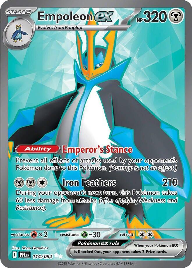 Empoleon ex 114/094 (ME02: Phantasmal Flames)  - Holofoil