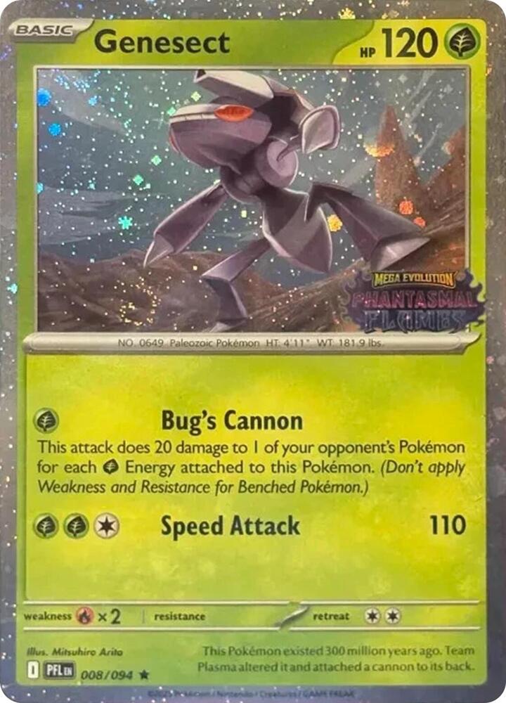 Genesect Best Buy Exclusive 008/094 (Miscellaneous Cards & Products)  - Cosmo Holofoil