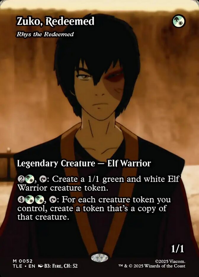 Zuko, Redeemed - Rhys the Redeemed 52 (Avatar: The Last Airbender: Eternal-Legal)  - Borderless