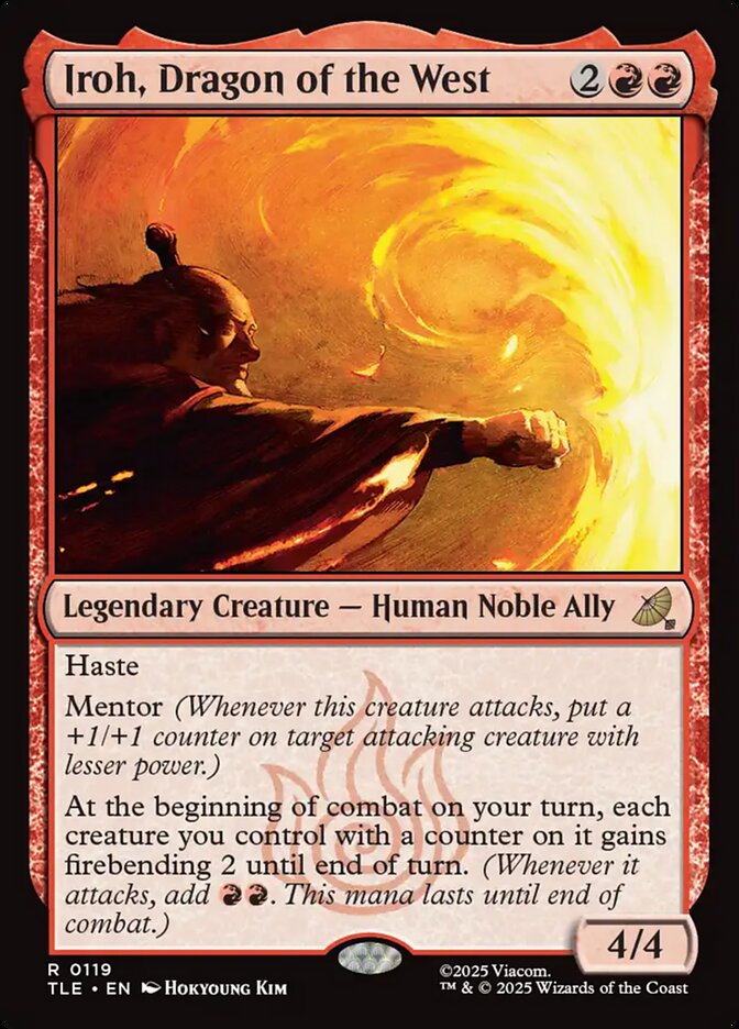 Iroh, Dragon of the West 119/317 (Avatar: The Last Airbender: Eternal-Legal)  - Foil