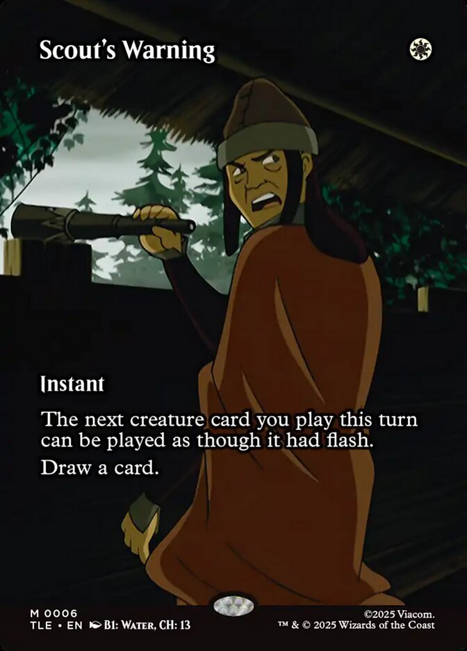 Scout's Warning 6 (Avatar: The Last Airbender: Eternal-Legal)  - Borderless