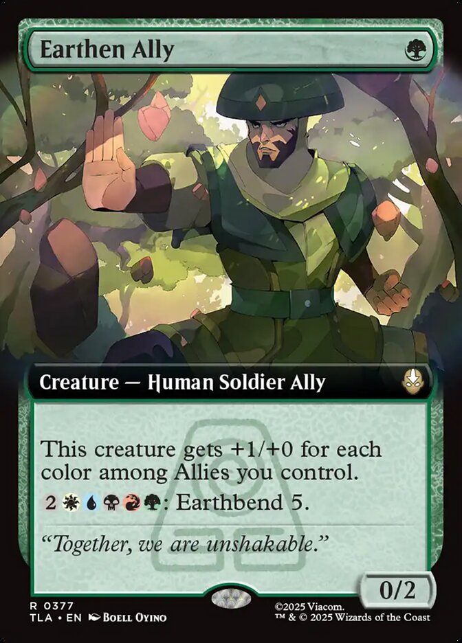 Earthen Ally  377/286 (Avatar: The Last Airbender)  - Extended Art