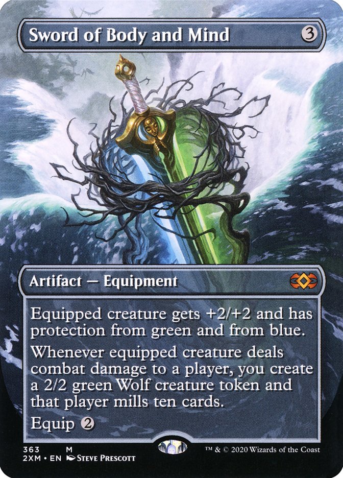 Sword of Body and Mind 363/332 (Double Masters)  - Borderless Foil