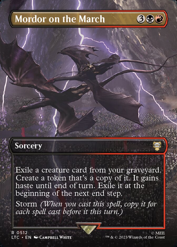 Mordor on the March 512/347 (Commander: The Lord of the Rings: Tales of Middle-earth)  - Borderless Foil