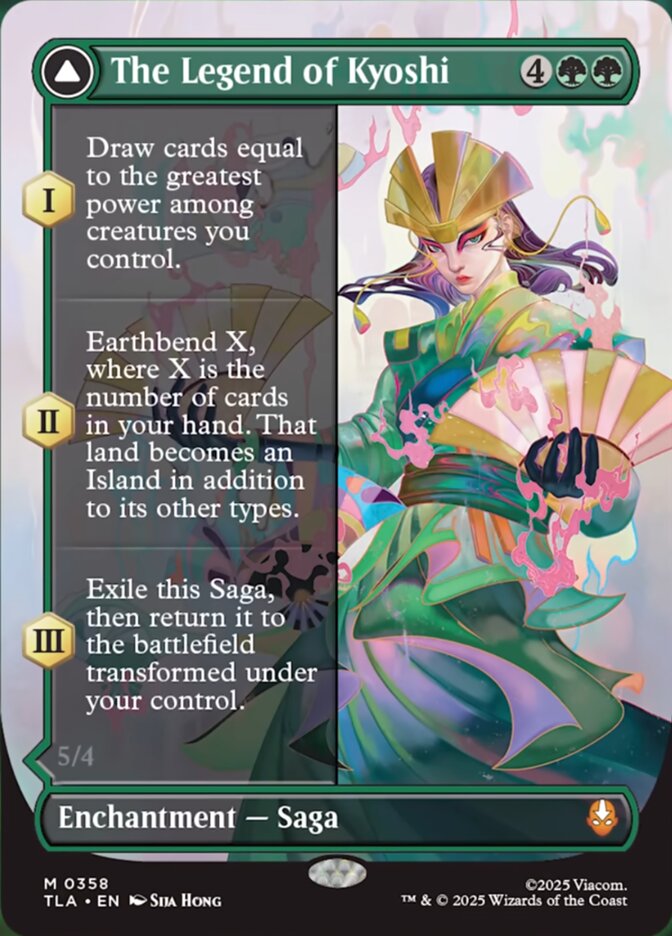 The Legend of Kyoshi // Avatar Kyoshi  358 (Avatar: The Last Airbender)  - Borderless Foil