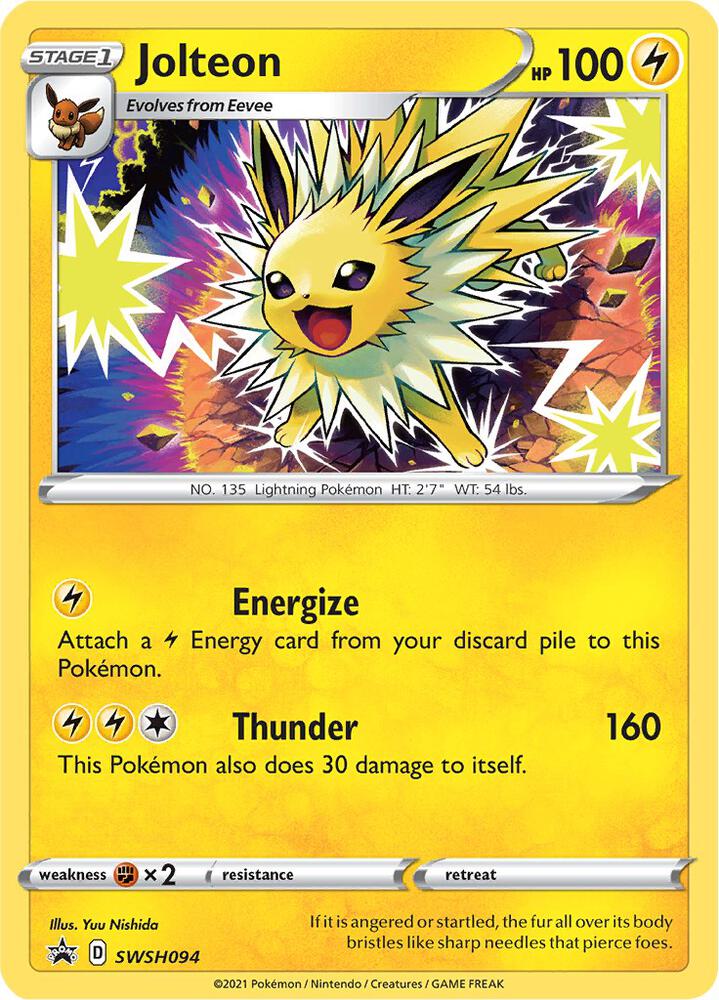 Jolteon SWSH094 (SWSH: Sword & Shield Promo Cards)  - Holofoil