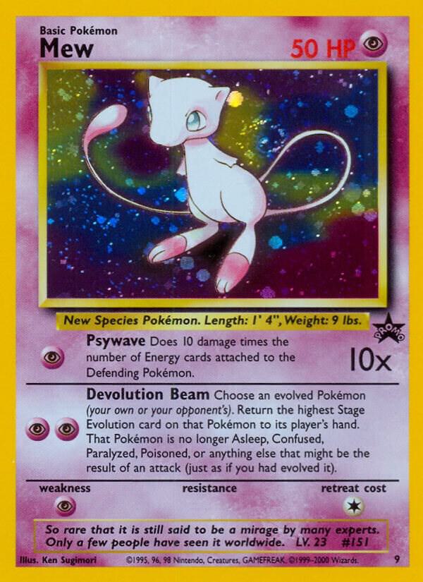 Mew  09/53 (WoTC Promo)  - Holofoil