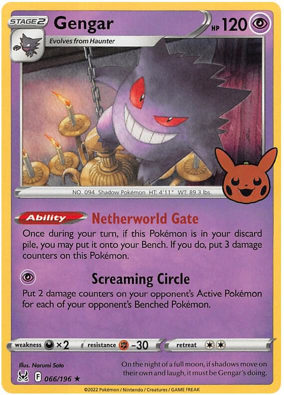Gengar 066/196 (Trick or Trade BOOster Bundle 2023)  - Holofoil