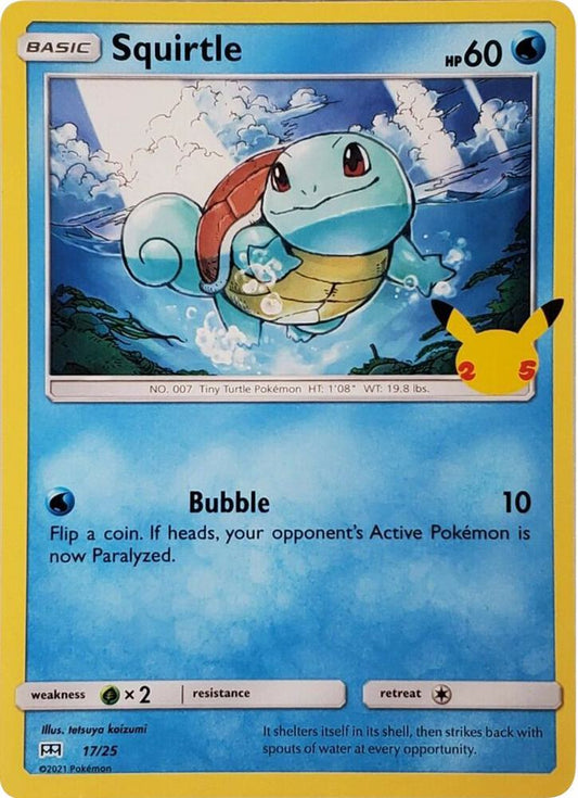 Squirtle 017/025 (McDonald's 25th Anniversary Promos)  - Holofoil