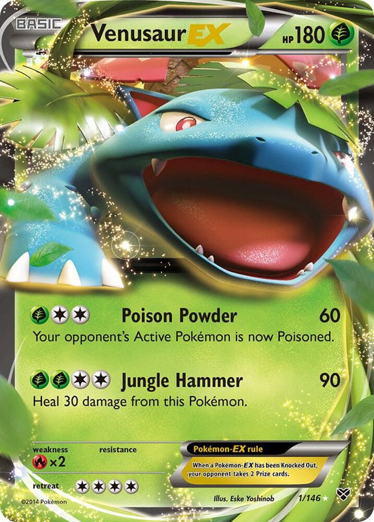 Venusaur EX 001/146 (XY Base Set)  - Holofoil