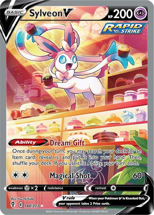 Sylveon V 184/203 (SWSH07: Evolving Skies)  - Holofoil