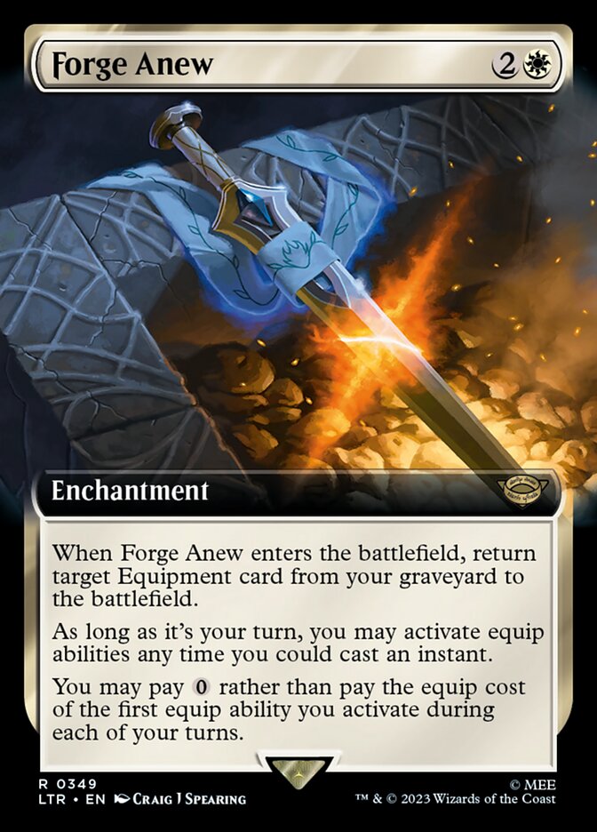 Forge Anew 349/281 (Universes Beyond: The Lord of the Rings: Tales of Middle-earth)  - Extended Art